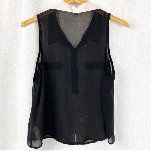 I Love H81 Sheer Sleeveless Blouse - Picture 4 of 5